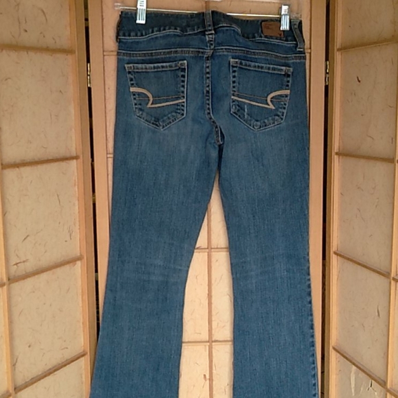 American Eagle blue denim jeans sz 0 - Picture 4 of 11